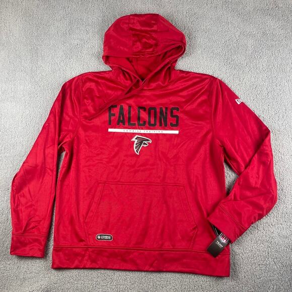 New Era NFL Men's Atlanta Falcons X-Large Red Safety Performance Fleece Hoodie - Picture 1 of 14